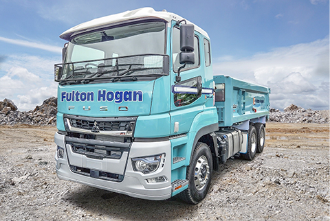 Fulton Hogan’s trucks are kept running via a FUSO Service Plan